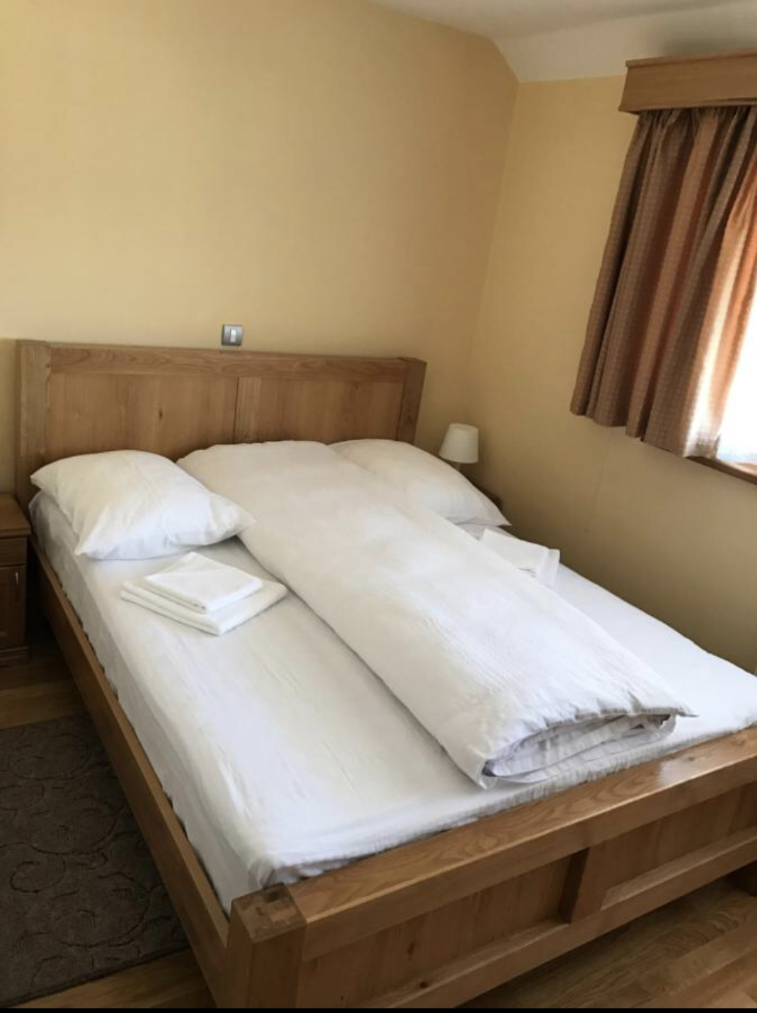 Jednokrevetna soba sa francuskim ležajem u smeštaju Knežević